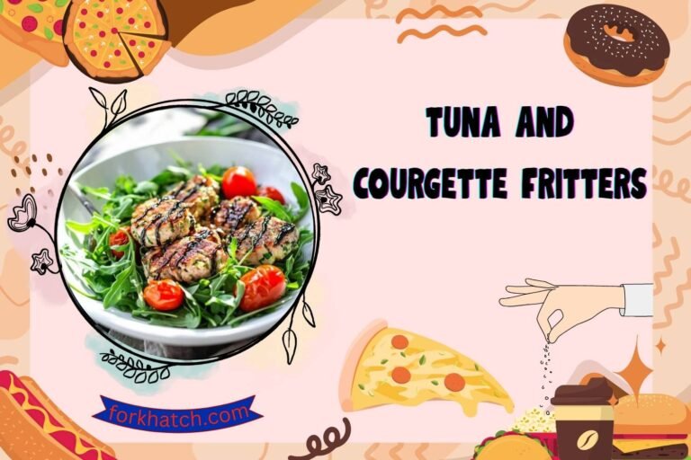 tuna and courgette fritters