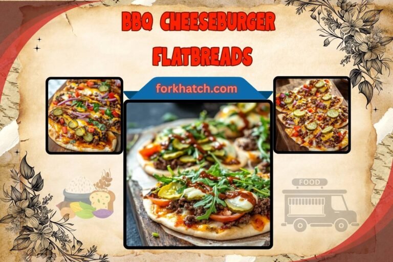 bbq cheeseburger flatbreads