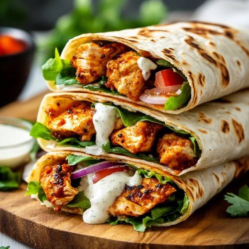 Creamy Cajun BBQ Chicken Wraps (Easy, Flavor-Packed & Air Fryer Friendly!)