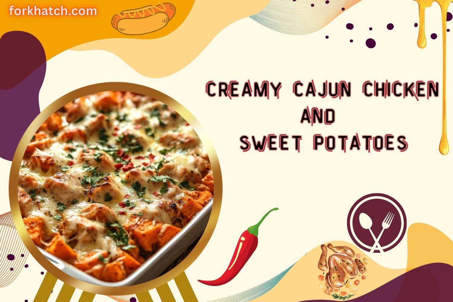 Creamy Cajun Chicken and Sweet Potatoes