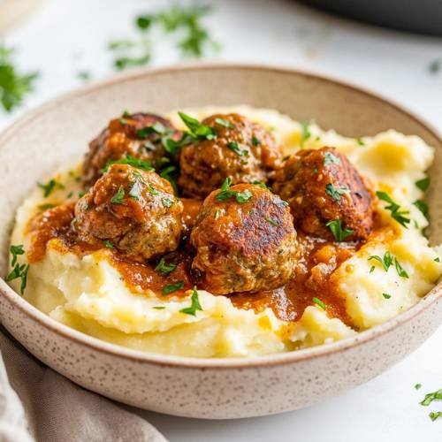 Creamy Paprika and Garlic Meatballs
