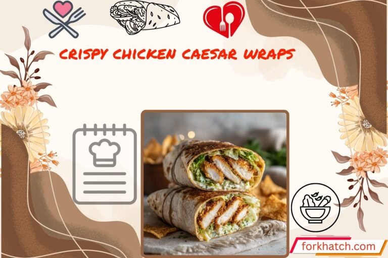 crispy chicken caesar wraps