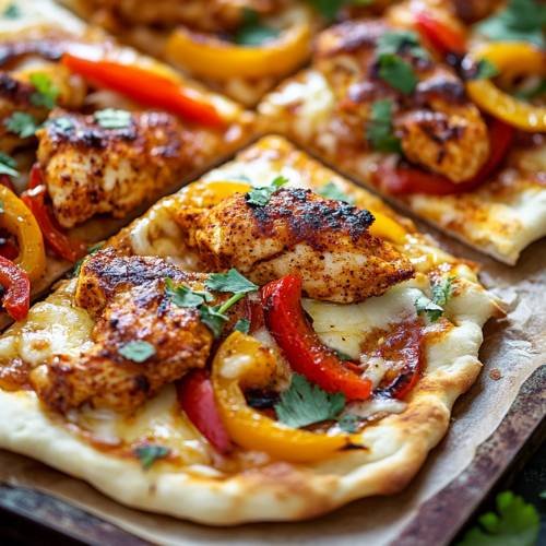 Honey Paprika Chicken Flatbreads