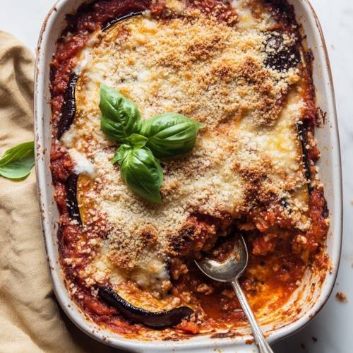 Simple Aubergine Parmigiana 