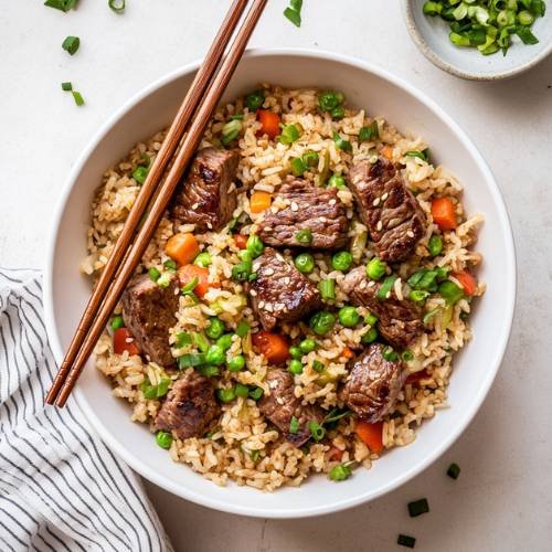 Sriracha Steak Fried Rice