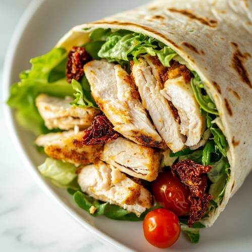 Tuscan Chicken Wraps 