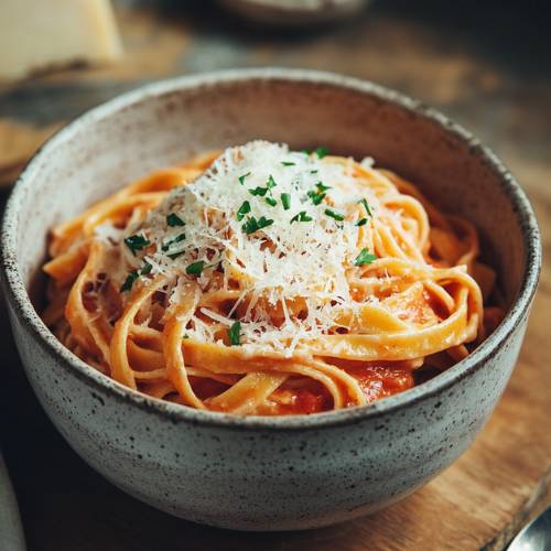 Creamy Tomato Tagliatelle With Crispy Breaded Chicken – Easy High-Protein Comfort Pasta
